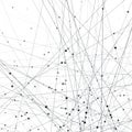 Neural Networks. Artificial intelligence and deep learning concept. Lines and Nodes connected into cells computer web. Science Royalty Free Stock Photo