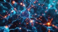 Neural Nexus: A Close-Up of Synaptic Communication