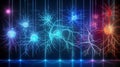 Neural patterns network abstract background Royalty Free Stock Photo