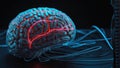 Neuralink in Human Brain with Wire, using Generative ai