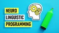 Neuro Linguistic Programming NLP is shown using the text