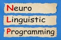 Neuro Linguistic Programming Royalty Free Stock Photo