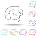 neurobiology line icon. Elements of Medicine in multi color style icons. Simple icon for websites, web design, mobile app, info