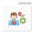 Neurodevelopmental disorder color icon