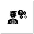 Neurodevelopmental disorder glyph icon