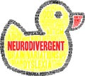Neurodivergent Word Cloud Royalty Free Stock Photo