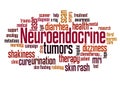 Neuroendocrine tumors word cloud concept 3