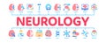 Neurology Medicine Minimal Infographic Banner Vector