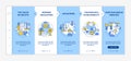 Neuromarketing canons onboarding vector template