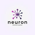 Neuron Axon Medical Therapy Logo Design Idea, Brain or Nerves vector icon simple inspiration illustration design