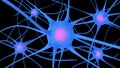 Neuron background. Nerve cells. Neurons. Neural network background. 3D-rendering.