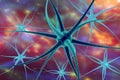 Neuron, brain cell Royalty Free Stock Photo