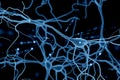 Neuron Cell, Neurons on white background, single neuron cell in human brain Royalty Free Stock Photo