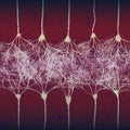 Neuron cells forming net Royalty Free Stock Photo