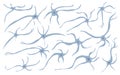 Neuron cells. Vector simple design illustartion Royalty Free Stock Photo