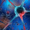 Neurons abstract background