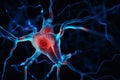 Neurons abstract background