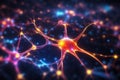 Neurons abstract background, human brain concept