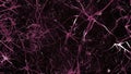 Neurons in brain. 3D looping animation of neural network