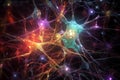 Neurons brain. Generate Ai