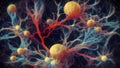 Neurons, brain cells, neural network