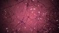 Neurons inside human brain. Camera moves through neuron cells. 3D rendered animation
