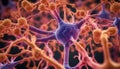 Neurons in a network, a complex symphony of synapses
