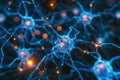 Neurons Under Medical Lighting Royalty Free Stock Photo