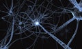 Neurons working detail. thinking