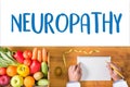 NEUROPATHY Medical Doctor concept , Neuropathy Wording in Anam Royalty Free Stock Photo