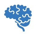 Neuroscience, brain, idea icon. Blue color design