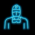 neurosurgery subspecialties doctor neon glow icon illustration