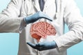 Neurosurgery. Treating of a brain Royalty Free Stock Photo