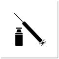 Neurotoxin injection glyph icon