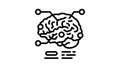 neurotraumatology health research line icon animation