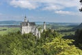 Neuschwanstein Castle,amazing view of the famous castle in Baviera, Germany Royalty Free Stock Photo