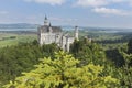 Neuschwanstein Castle,amazing view of the famous castle in Baviera, Germany Royalty Free Stock Photo