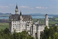 Neuschwanstein Castle,amazing view of the famous castle in Baviera, Germany Royalty Free Stock Photo