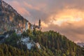 Neuschwanstein castle, Bavaria, Germany Royalty Free Stock Photo