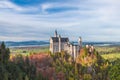 Neuschwanstein Castle in a beautiful autumn, Fussen, Bavaria, Germany