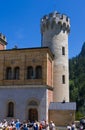 Neuschwanstein castle courtyard