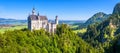 Neuschwanstein castle in Munich vicinity, Bavaria, Germany Royalty Free Stock Photo