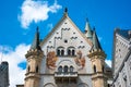 Neuschwanstein Castle. Romanesque Revival palace in southwest Bavaria, Germany. Royalty Free Stock Photo