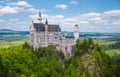 Neuschwanstein Castle in the Summer, Bavaria, Germany Royalty Free Stock Photo