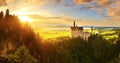 Neuschwanstein castle in summer,Bavaria, Germany Royalty Free Stock Photo