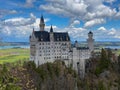 Neuschwanstein Castle, a 19th-century palace on the foothills of the Alps