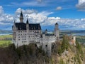 Neuschwanstein Castle, a 19th-century palace on the foothills of the Alps