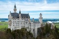 Neuschwanstein castle, view from Marienbrucke, Fussen.