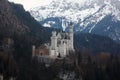 Neuschwanstein castle in winter, Bayern, Germany Royalty Free Stock Photo