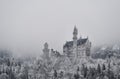 Neuschwanstein Castle in Winter, Fussen, Bavaria, Germany, Europe Royalty Free Stock Photo